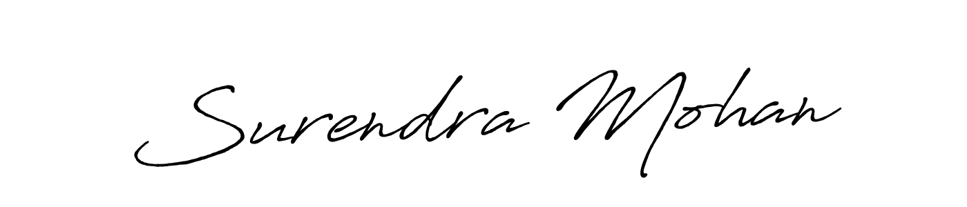 Make a short Surendra Mohan signature style. Manage your documents anywhere anytime using Antro_Vectra_Bolder. Create and add eSignatures, submit forms, share and send files easily. Surendra Mohan signature style 7 images and pictures png
