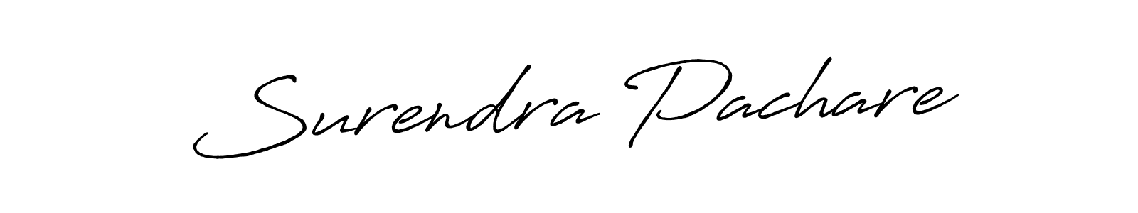 The best way (Antro_Vectra_Bolder) to make a short signature is to pick only two or three words in your name. The name Surendra Pachare include a total of six letters. For converting this name. Surendra Pachare signature style 7 images and pictures png