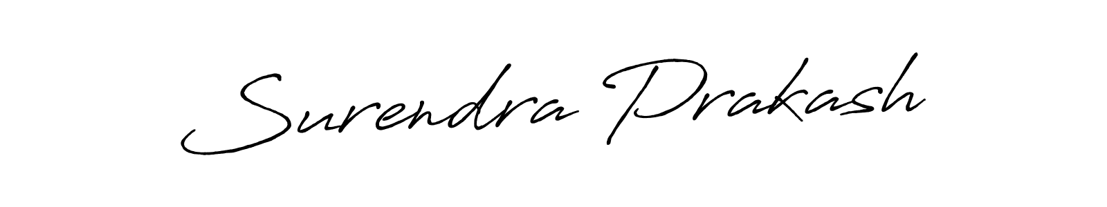 Use a signature maker to create a handwritten signature online. With this signature software, you can design (Antro_Vectra_Bolder) your own signature for name Surendra Prakash. Surendra Prakash signature style 7 images and pictures png