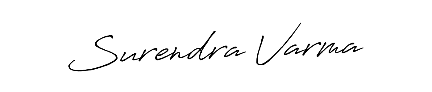 It looks lik you need a new signature style for name Surendra Varma. Design unique handwritten (Antro_Vectra_Bolder) signature with our free signature maker in just a few clicks. Surendra Varma signature style 7 images and pictures png