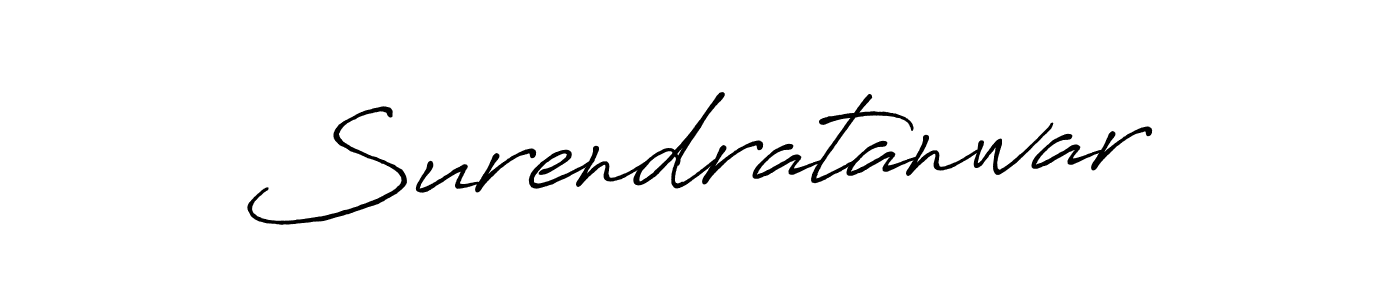 Use a signature maker to create a handwritten signature online. With this signature software, you can design (Antro_Vectra_Bolder) your own signature for name Surendratanwar. Surendratanwar signature style 7 images and pictures png