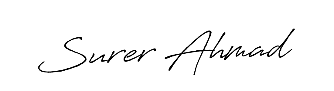 Make a beautiful signature design for name Surer Ahmad. Use this online signature maker to create a handwritten signature for free. Surer Ahmad signature style 7 images and pictures png