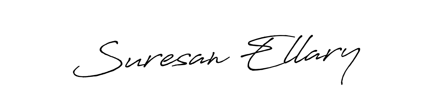 Create a beautiful signature design for name Suresan Ellary. With this signature (Antro_Vectra_Bolder) fonts, you can make a handwritten signature for free. Suresan Ellary signature style 7 images and pictures png