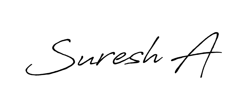 if you are searching for the best signature style for your name Suresh A. so please give up your signature search. here we have designed multiple signature styles  using Antro_Vectra_Bolder. Suresh A signature style 7 images and pictures png