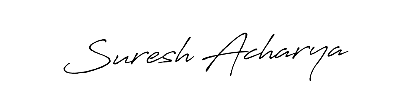Suresh Acharya stylish signature style. Best Handwritten Sign (Antro_Vectra_Bolder) for my name. Handwritten Signature Collection Ideas for my name Suresh Acharya. Suresh Acharya signature style 7 images and pictures png