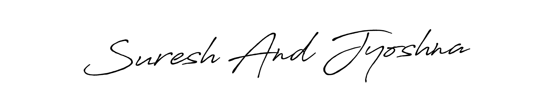 Suresh And Jyoshna stylish signature style. Best Handwritten Sign (Antro_Vectra_Bolder) for my name. Handwritten Signature Collection Ideas for my name Suresh And Jyoshna. Suresh And Jyoshna signature style 7 images and pictures png