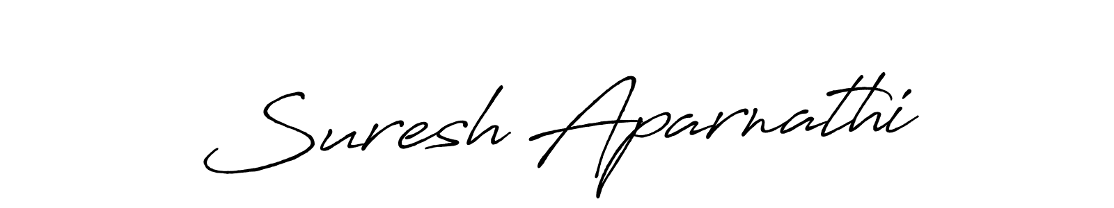 Use a signature maker to create a handwritten signature online. With this signature software, you can design (Antro_Vectra_Bolder) your own signature for name Suresh Aparnathi. Suresh Aparnathi signature style 7 images and pictures png