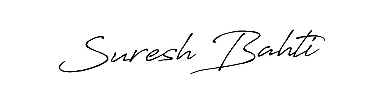Also we have Suresh Bahti name is the best signature style. Create professional handwritten signature collection using Antro_Vectra_Bolder autograph style. Suresh Bahti signature style 7 images and pictures png
