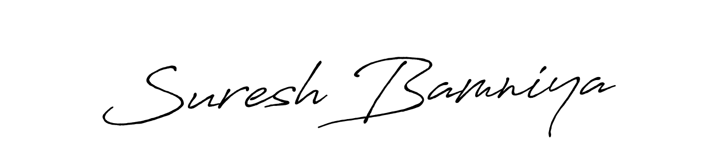 Once you've used our free online signature maker to create your best signature Antro_Vectra_Bolder style, it's time to enjoy all of the benefits that Suresh Bamniya name signing documents. Suresh Bamniya signature style 7 images and pictures png