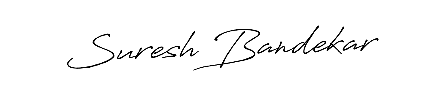 Use a signature maker to create a handwritten signature online. With this signature software, you can design (Antro_Vectra_Bolder) your own signature for name Suresh Bandekar. Suresh Bandekar signature style 7 images and pictures png