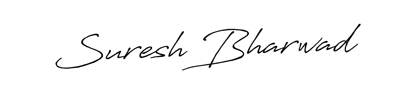 Suresh Bharwad stylish signature style. Best Handwritten Sign (Antro_Vectra_Bolder) for my name. Handwritten Signature Collection Ideas for my name Suresh Bharwad. Suresh Bharwad signature style 7 images and pictures png