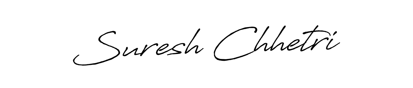 Make a beautiful signature design for name Suresh Chhetri. With this signature (Antro_Vectra_Bolder) style, you can create a handwritten signature for free. Suresh Chhetri signature style 7 images and pictures png