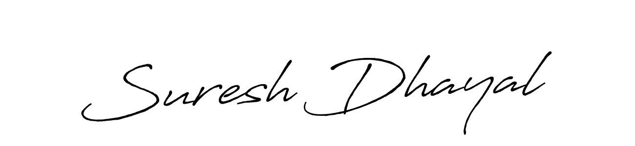 It looks lik you need a new signature style for name Suresh Dhayal. Design unique handwritten (Antro_Vectra_Bolder) signature with our free signature maker in just a few clicks. Suresh Dhayal signature style 7 images and pictures png