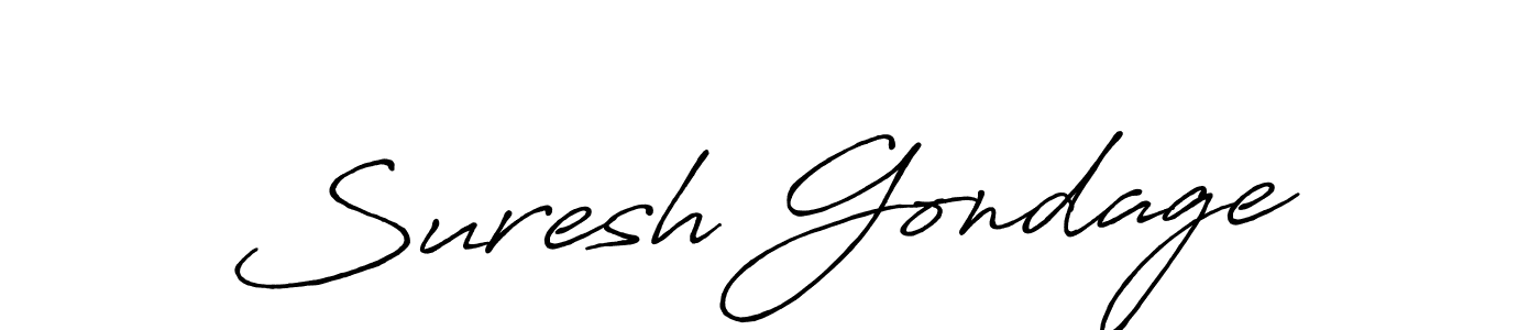 It looks lik you need a new signature style for name Suresh Gondage. Design unique handwritten (Antro_Vectra_Bolder) signature with our free signature maker in just a few clicks. Suresh Gondage signature style 7 images and pictures png