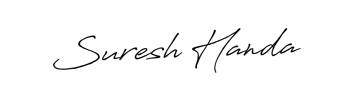 Suresh Handa stylish signature style. Best Handwritten Sign (Antro_Vectra_Bolder) for my name. Handwritten Signature Collection Ideas for my name Suresh Handa. Suresh Handa signature style 7 images and pictures png