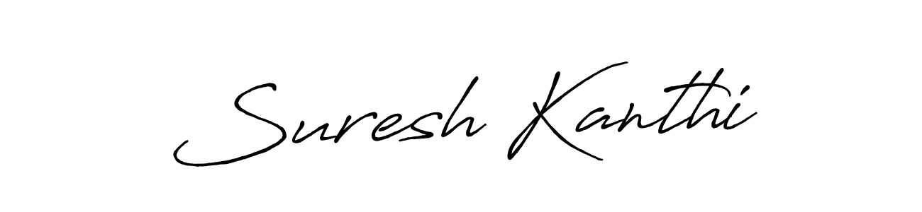 if you are searching for the best signature style for your name Suresh Kanthi. so please give up your signature search. here we have designed multiple signature styles  using Antro_Vectra_Bolder. Suresh Kanthi signature style 7 images and pictures png