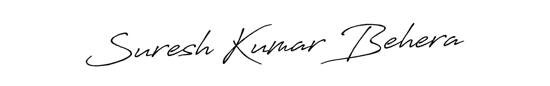 How to make Suresh Kumar Behera name signature. Use Antro_Vectra_Bolder style for creating short signs online. This is the latest handwritten sign. Suresh Kumar Behera signature style 7 images and pictures png
