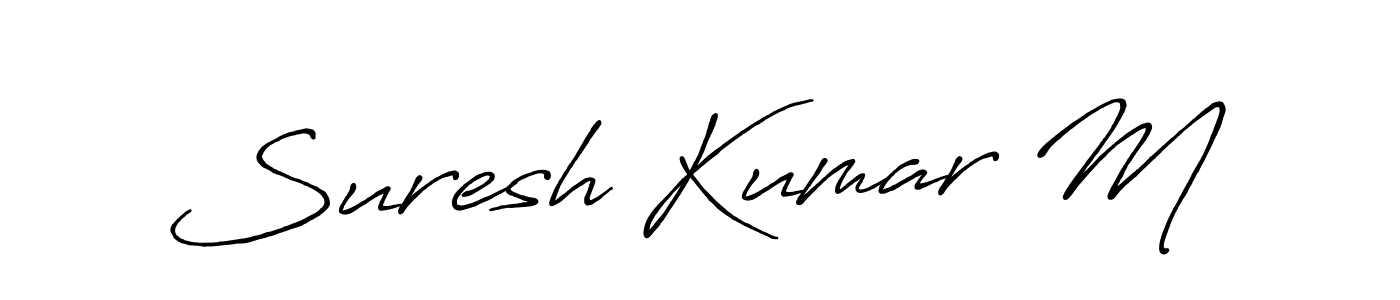 Also You can easily find your signature by using the search form. We will create Suresh Kumar M name handwritten signature images for you free of cost using Antro_Vectra_Bolder sign style. Suresh Kumar M signature style 7 images and pictures png