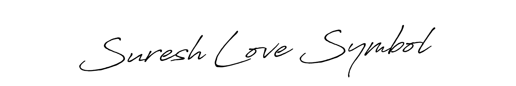 Design your own signature with our free online signature maker. With this signature software, you can create a handwritten (Antro_Vectra_Bolder) signature for name Suresh Love Symbol. Suresh Love Symbol signature style 7 images and pictures png