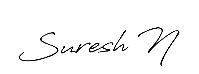 How to Draw Suresh N signature style? Antro_Vectra_Bolder is a latest design signature styles for name Suresh N. Suresh N signature style 7 images and pictures png