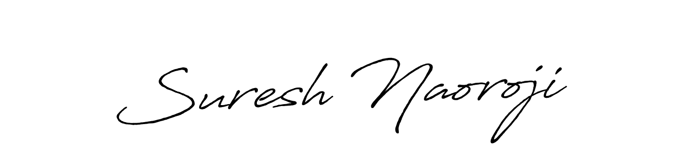 Create a beautiful signature design for name Suresh Naoroji. With this signature (Antro_Vectra_Bolder) fonts, you can make a handwritten signature for free. Suresh Naoroji signature style 7 images and pictures png