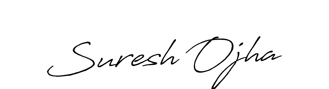 Suresh Ojha stylish signature style. Best Handwritten Sign (Antro_Vectra_Bolder) for my name. Handwritten Signature Collection Ideas for my name Suresh Ojha. Suresh Ojha signature style 7 images and pictures png