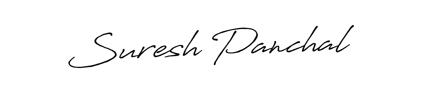 Create a beautiful signature design for name Suresh Panchal. With this signature (Antro_Vectra_Bolder) fonts, you can make a handwritten signature for free. Suresh Panchal signature style 7 images and pictures png