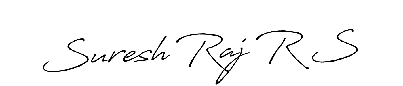 You should practise on your own different ways (Antro_Vectra_Bolder) to write your name (Suresh Raj R S) in signature. don't let someone else do it for you. Suresh Raj R S signature style 7 images and pictures png
