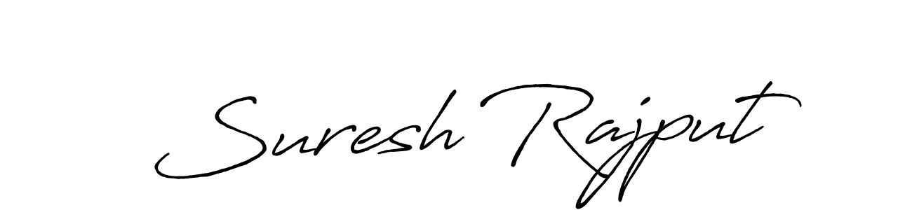 Suresh Rajput stylish signature style. Best Handwritten Sign (Antro_Vectra_Bolder) for my name. Handwritten Signature Collection Ideas for my name Suresh Rajput. Suresh Rajput signature style 7 images and pictures png