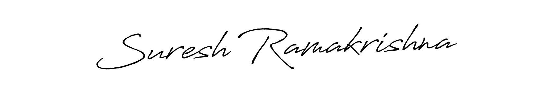 You should practise on your own different ways (Antro_Vectra_Bolder) to write your name (Suresh Ramakrishna) in signature. don't let someone else do it for you. Suresh Ramakrishna signature style 7 images and pictures png