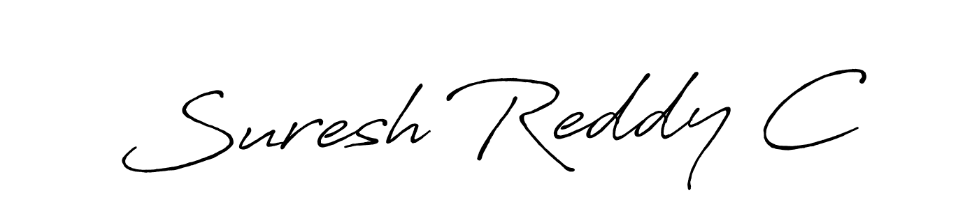 Design your own signature with our free online signature maker. With this signature software, you can create a handwritten (Antro_Vectra_Bolder) signature for name Suresh Reddy C. Suresh Reddy C signature style 7 images and pictures png
