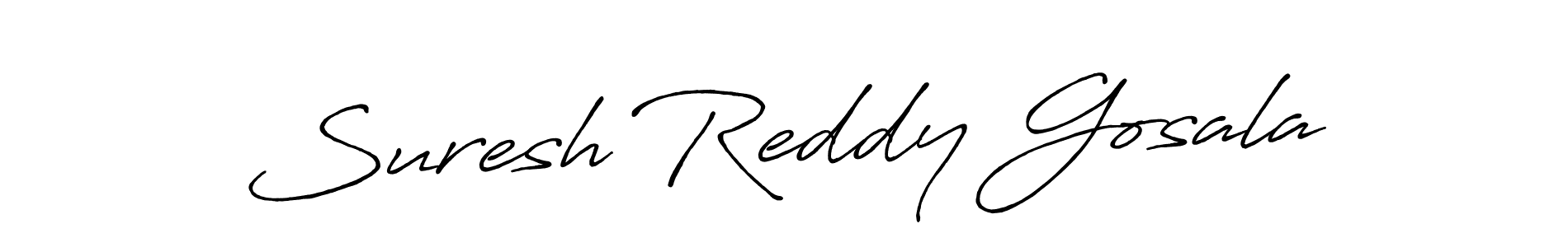 Suresh Reddy Gosala stylish signature style. Best Handwritten Sign (Antro_Vectra_Bolder) for my name. Handwritten Signature Collection Ideas for my name Suresh Reddy Gosala. Suresh Reddy Gosala signature style 7 images and pictures png