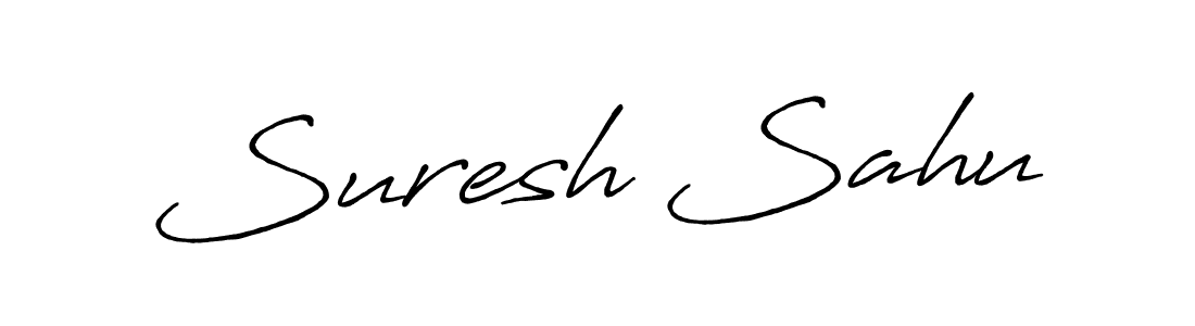 if you are searching for the best signature style for your name Suresh Sahu. so please give up your signature search. here we have designed multiple signature styles  using Antro_Vectra_Bolder. Suresh Sahu signature style 7 images and pictures png