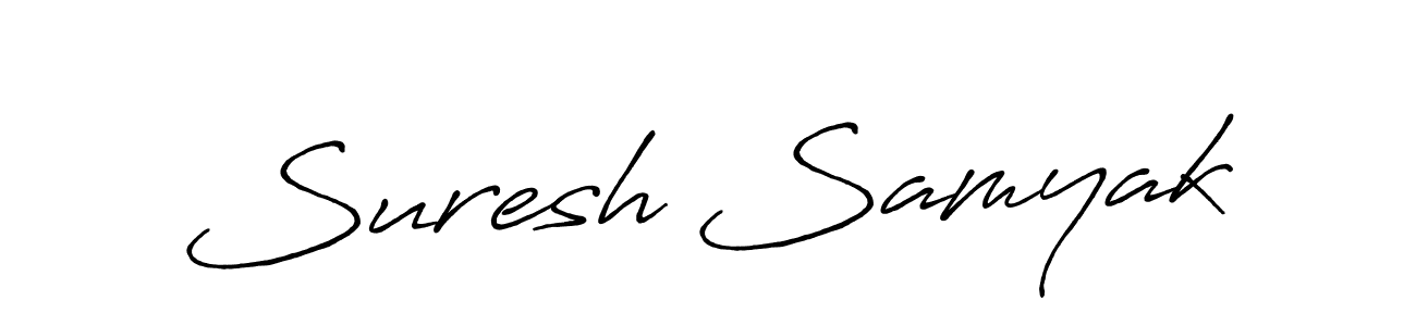 Make a beautiful signature design for name Suresh Samyak. Use this online signature maker to create a handwritten signature for free. Suresh Samyak signature style 7 images and pictures png