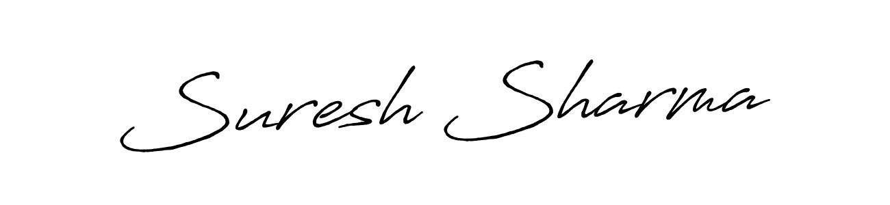 How to make Suresh Sharma name signature. Use Antro_Vectra_Bolder style for creating short signs online. This is the latest handwritten sign. Suresh Sharma signature style 7 images and pictures png