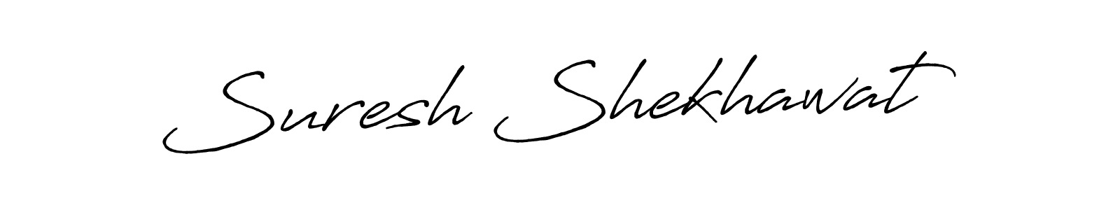 How to make Suresh Shekhawat name signature. Use Antro_Vectra_Bolder style for creating short signs online. This is the latest handwritten sign. Suresh Shekhawat signature style 7 images and pictures png