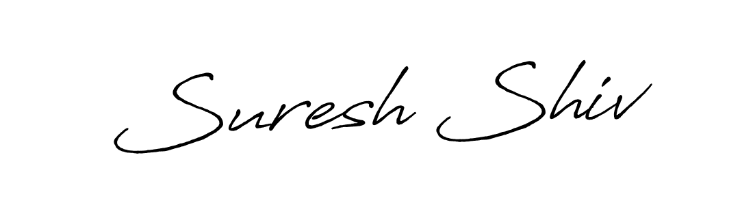 Also You can easily find your signature by using the search form. We will create Suresh Shiv name handwritten signature images for you free of cost using Antro_Vectra_Bolder sign style. Suresh Shiv signature style 7 images and pictures png