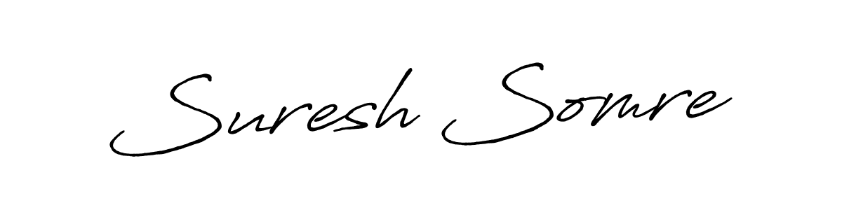 Use a signature maker to create a handwritten signature online. With this signature software, you can design (Antro_Vectra_Bolder) your own signature for name Suresh Somre. Suresh Somre signature style 7 images and pictures png