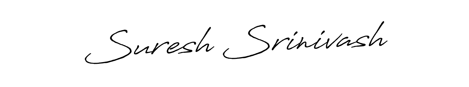 Create a beautiful signature design for name Suresh Srinivash. With this signature (Antro_Vectra_Bolder) fonts, you can make a handwritten signature for free. Suresh Srinivash signature style 7 images and pictures png