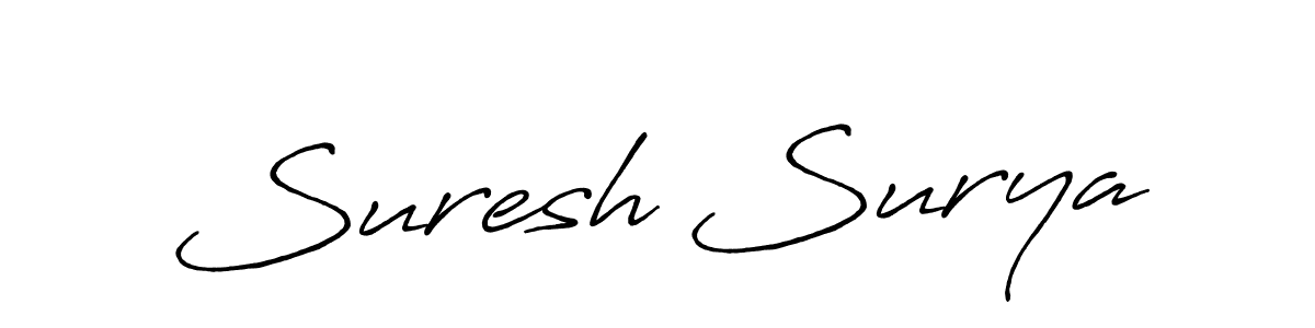 Make a beautiful signature design for name Suresh Surya. Use this online signature maker to create a handwritten signature for free. Suresh Surya signature style 7 images and pictures png