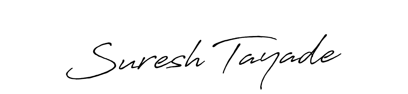 Make a beautiful signature design for name Suresh Tayade. With this signature (Antro_Vectra_Bolder) style, you can create a handwritten signature for free. Suresh Tayade signature style 7 images and pictures png