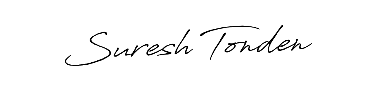 Design your own signature with our free online signature maker. With this signature software, you can create a handwritten (Antro_Vectra_Bolder) signature for name Suresh Tonden. Suresh Tonden signature style 7 images and pictures png