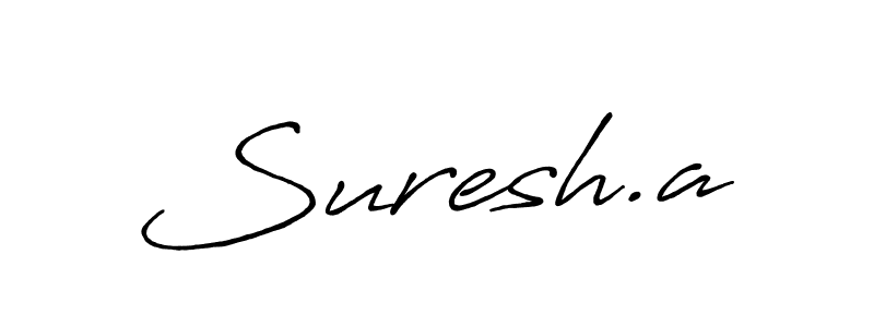 You should practise on your own different ways (Antro_Vectra_Bolder) to write your name (Suresh.a) in signature. don't let someone else do it for you. Suresh.a signature style 7 images and pictures png