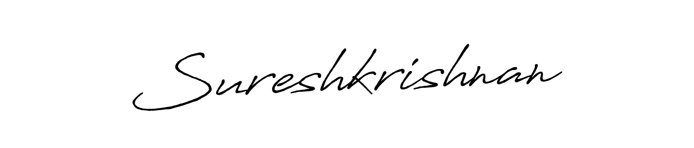 This is the best signature style for the Sureshkrishnan name. Also you like these signature font (Antro_Vectra_Bolder). Mix name signature. Sureshkrishnan signature style 7 images and pictures png