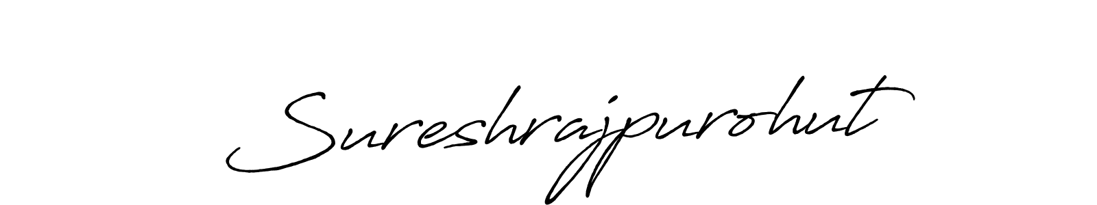 Make a beautiful signature design for name Sureshrajpurohut. With this signature (Antro_Vectra_Bolder) style, you can create a handwritten signature for free. Sureshrajpurohut signature style 7 images and pictures png