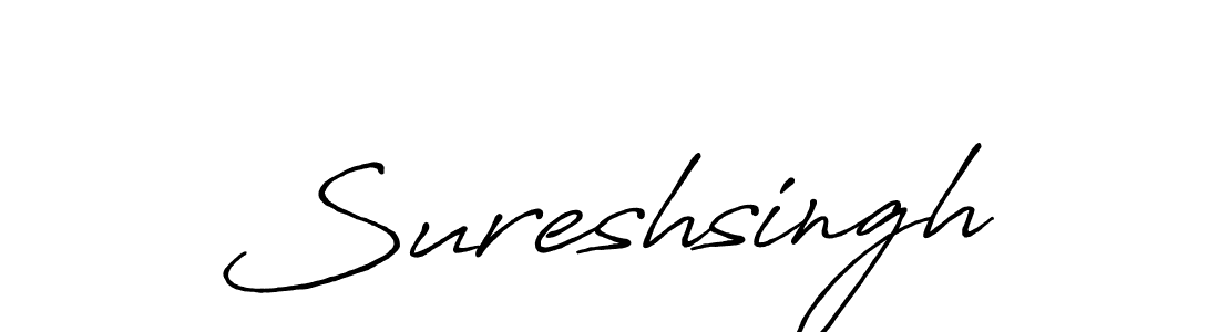 The best way (Antro_Vectra_Bolder) to make a short signature is to pick only two or three words in your name. The name Sureshsingh include a total of six letters. For converting this name. Sureshsingh signature style 7 images and pictures png