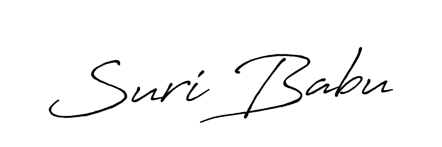 It looks lik you need a new signature style for name Suri Babu. Design unique handwritten (Antro_Vectra_Bolder) signature with our free signature maker in just a few clicks. Suri Babu signature style 7 images and pictures png