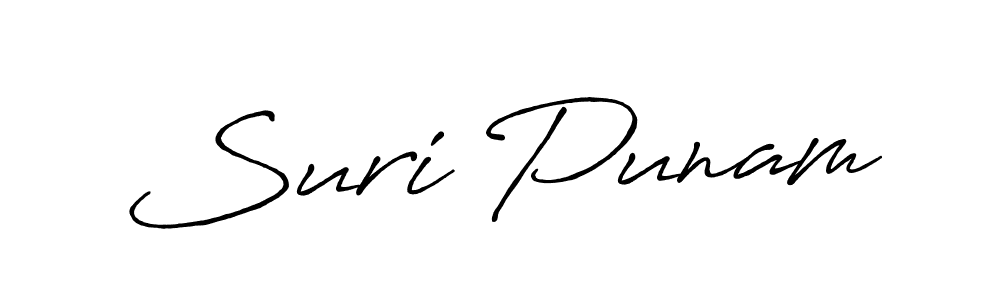 It looks lik you need a new signature style for name Suri Punam. Design unique handwritten (Antro_Vectra_Bolder) signature with our free signature maker in just a few clicks. Suri Punam signature style 7 images and pictures png