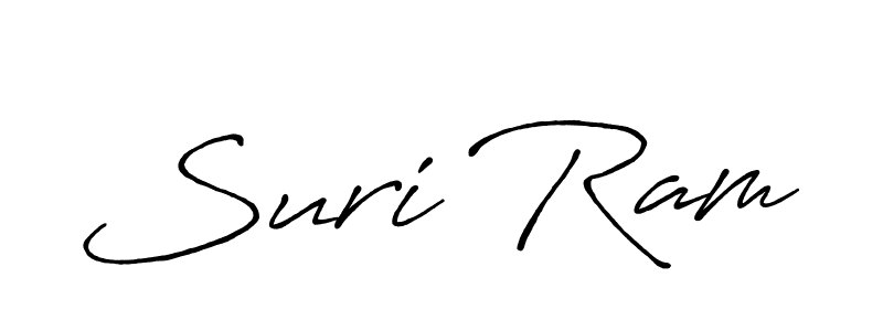 How to make Suri Ram name signature. Use Antro_Vectra_Bolder style for creating short signs online. This is the latest handwritten sign. Suri Ram signature style 7 images and pictures png