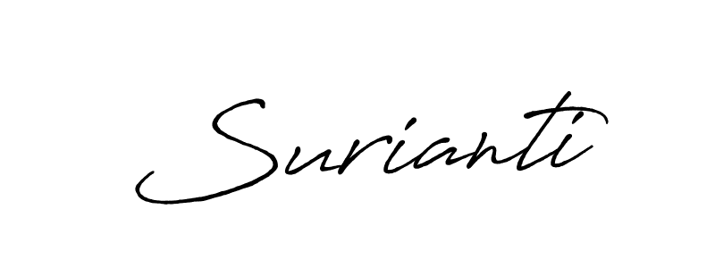 Surianti stylish signature style. Best Handwritten Sign (Antro_Vectra_Bolder) for my name. Handwritten Signature Collection Ideas for my name Surianti. Surianti signature style 7 images and pictures png